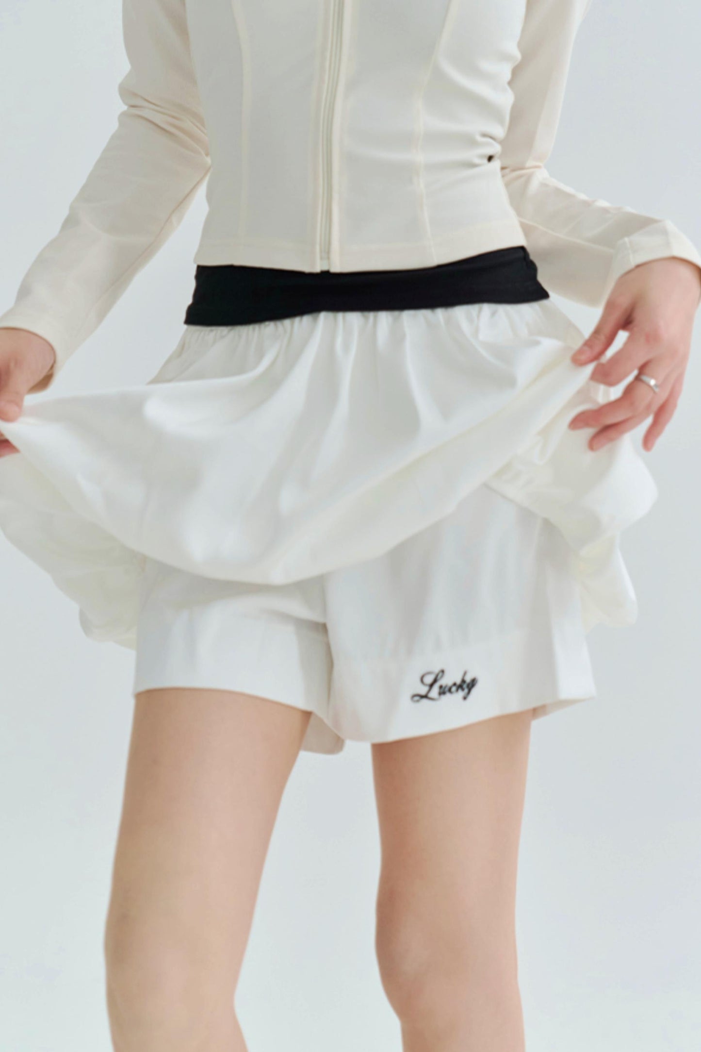 Blossom Embroidery Pants Skirt