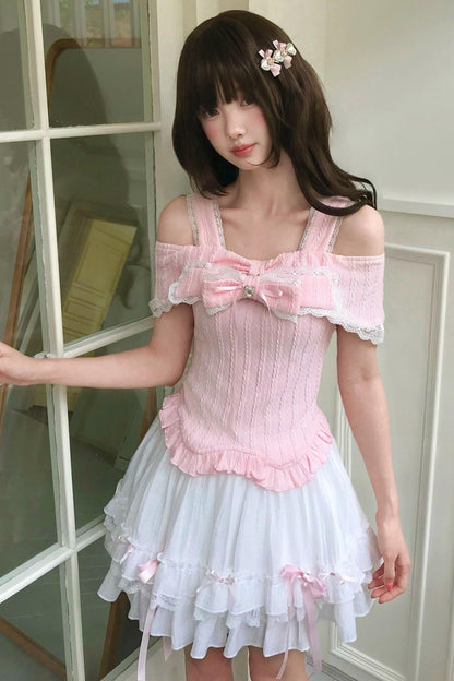 Top estilo muñeca princesa de leche