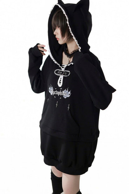 Black Slimming Jacket + Hoodie + Skirt + Leg Warmers