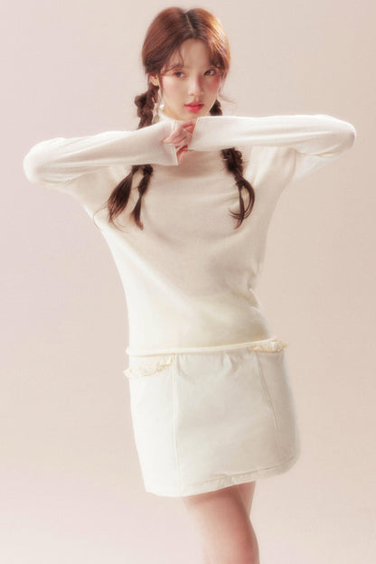 White Dream Island Wool Top