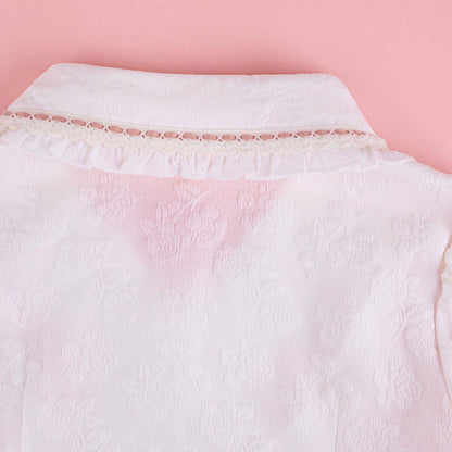 Weiße Bluse mit Schleife + Prinzessinnen-Korsettrock