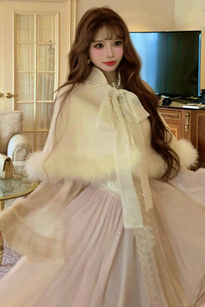 Sweet girly shawl cape