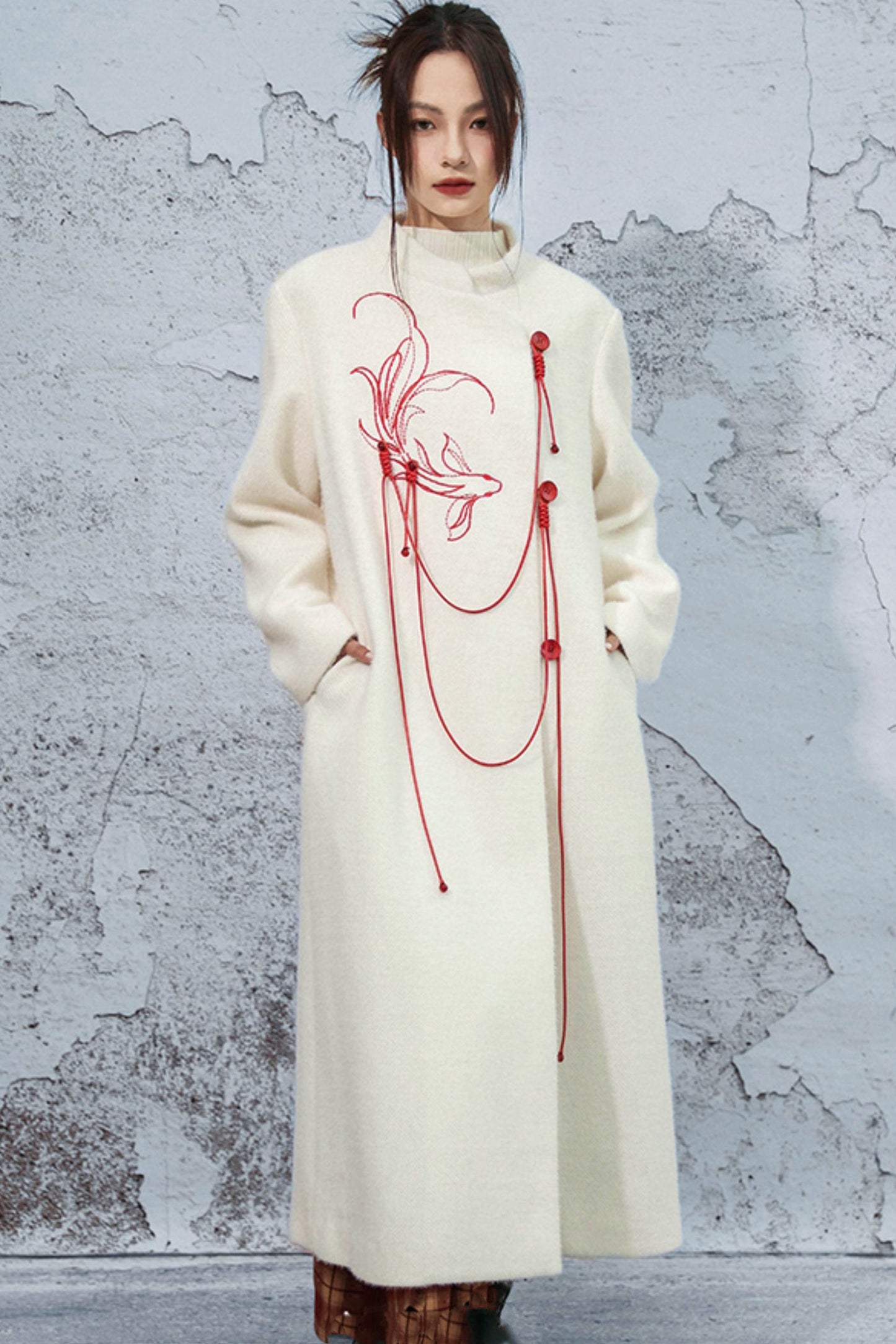 フォーミンクエンブロイダードコート