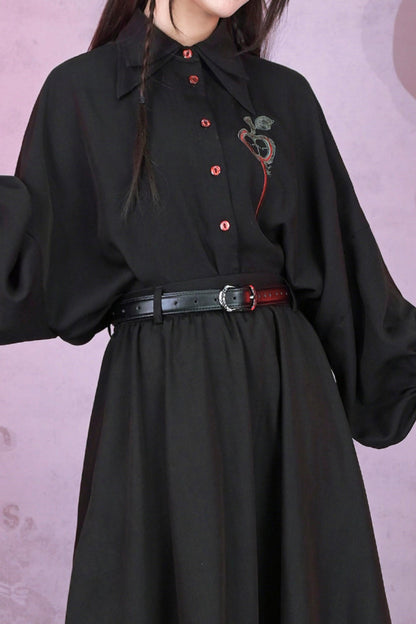 Vintage-geschnallter Ledergürtel