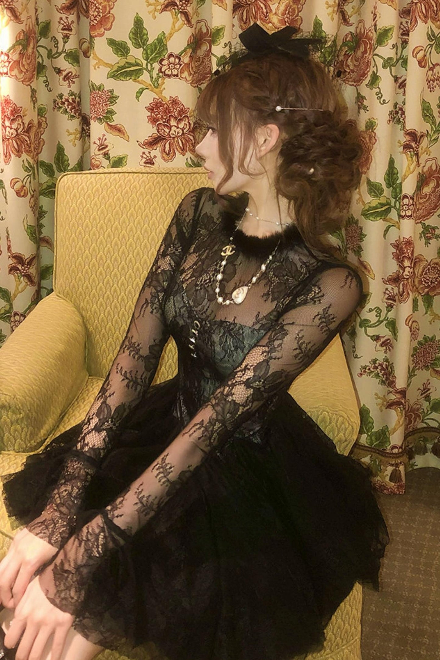 フレンチエレガンスフィッシュテールドレス