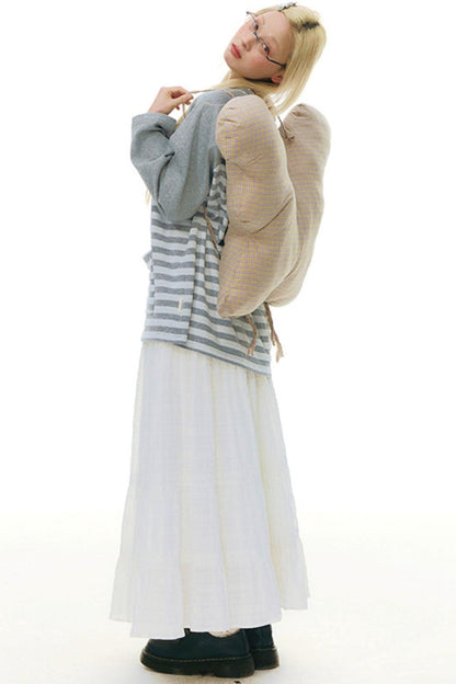 Gonna a trapezio tinta unita