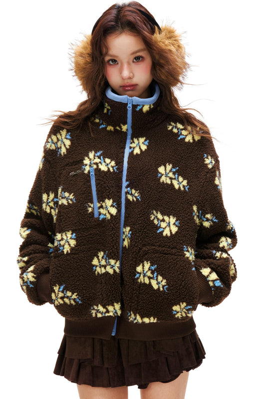 Retro Floral Fair Isle Jacket