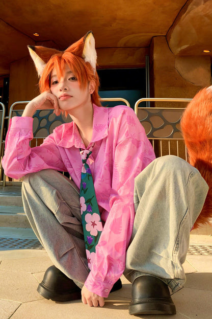 フローラルフラワーブラウス