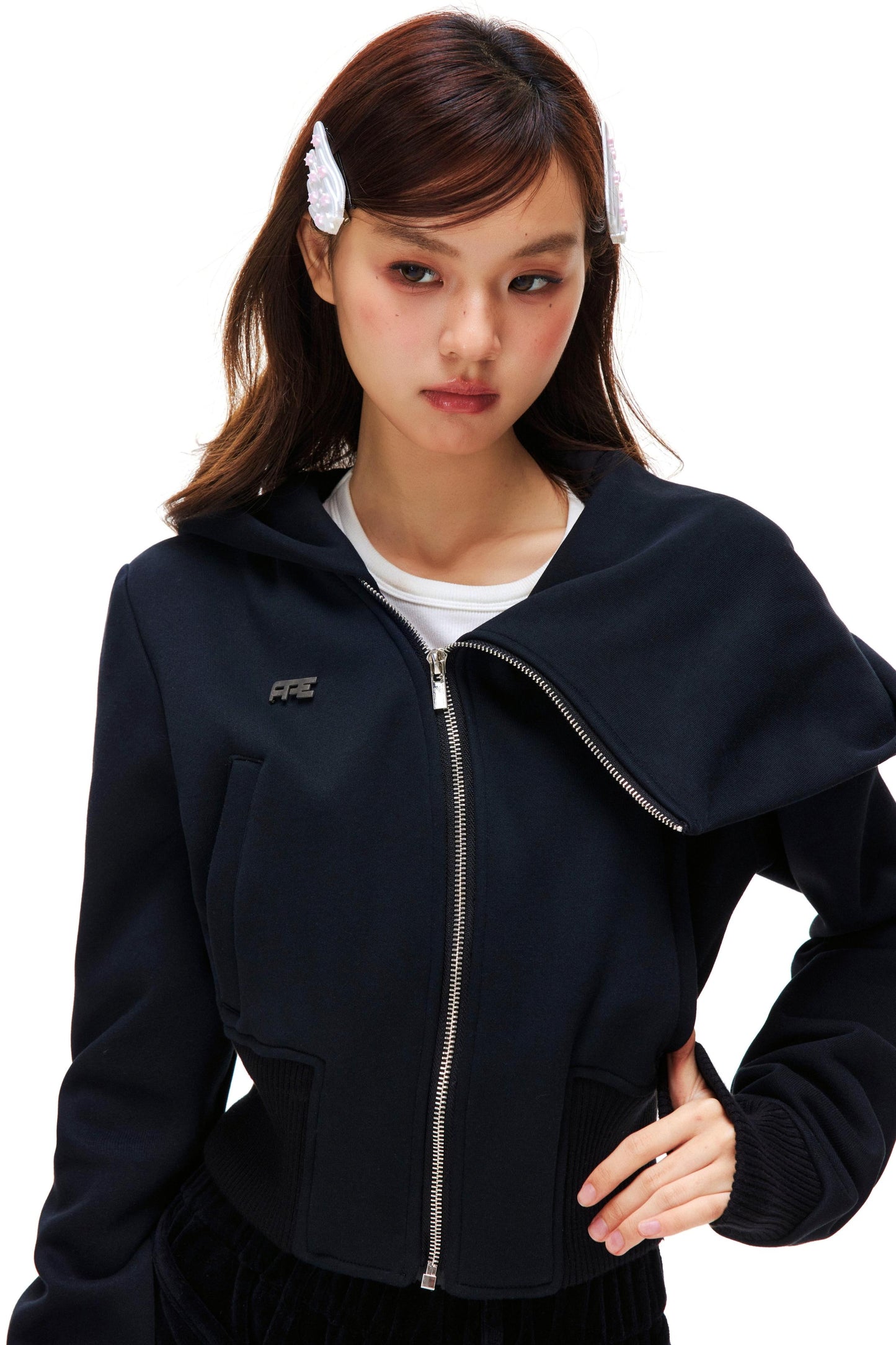 Lapel Fleece Zipper Jacket