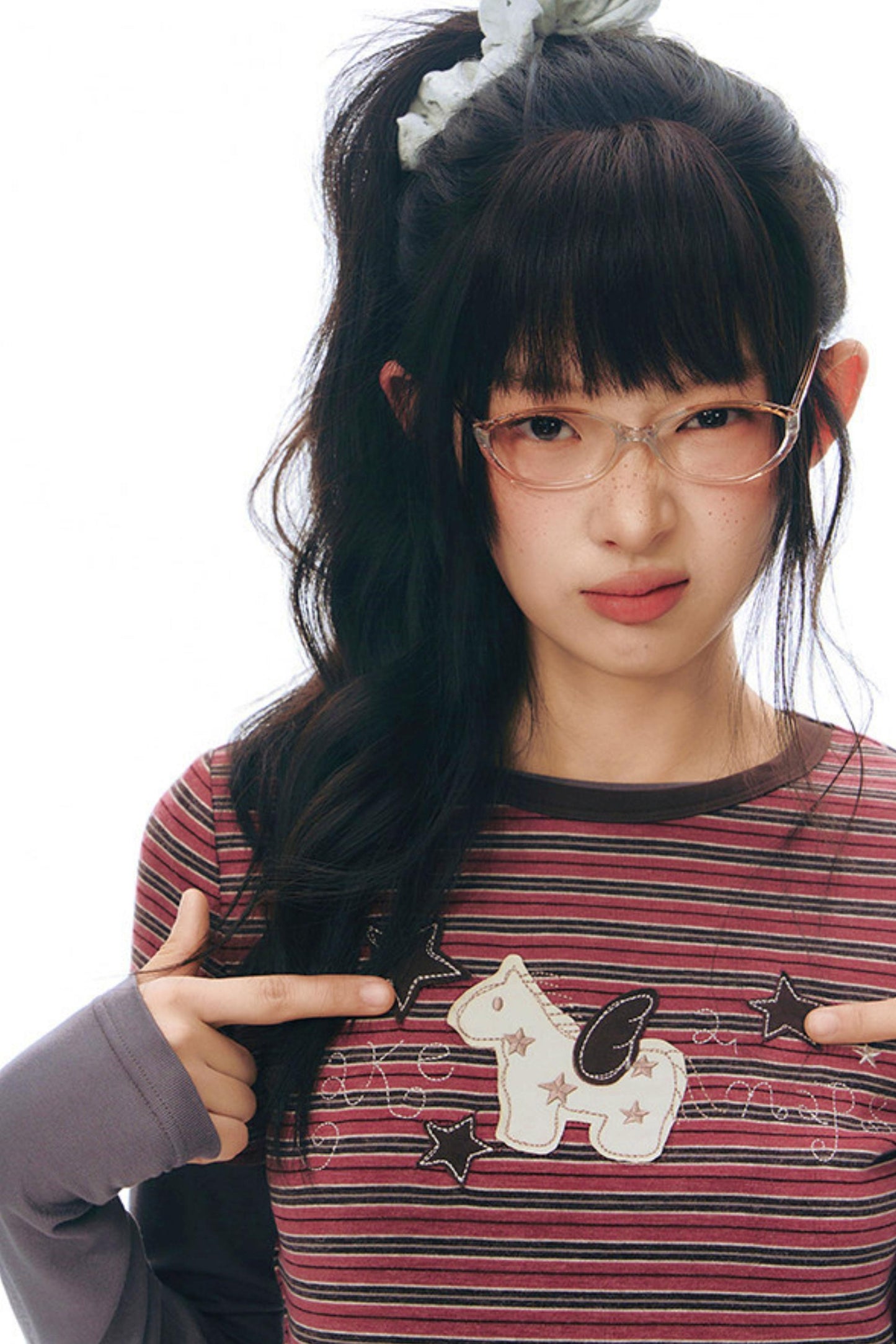 ポニーパッチデザイントップス