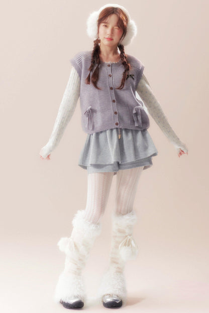 ムーンライトソングリボンニットベスト