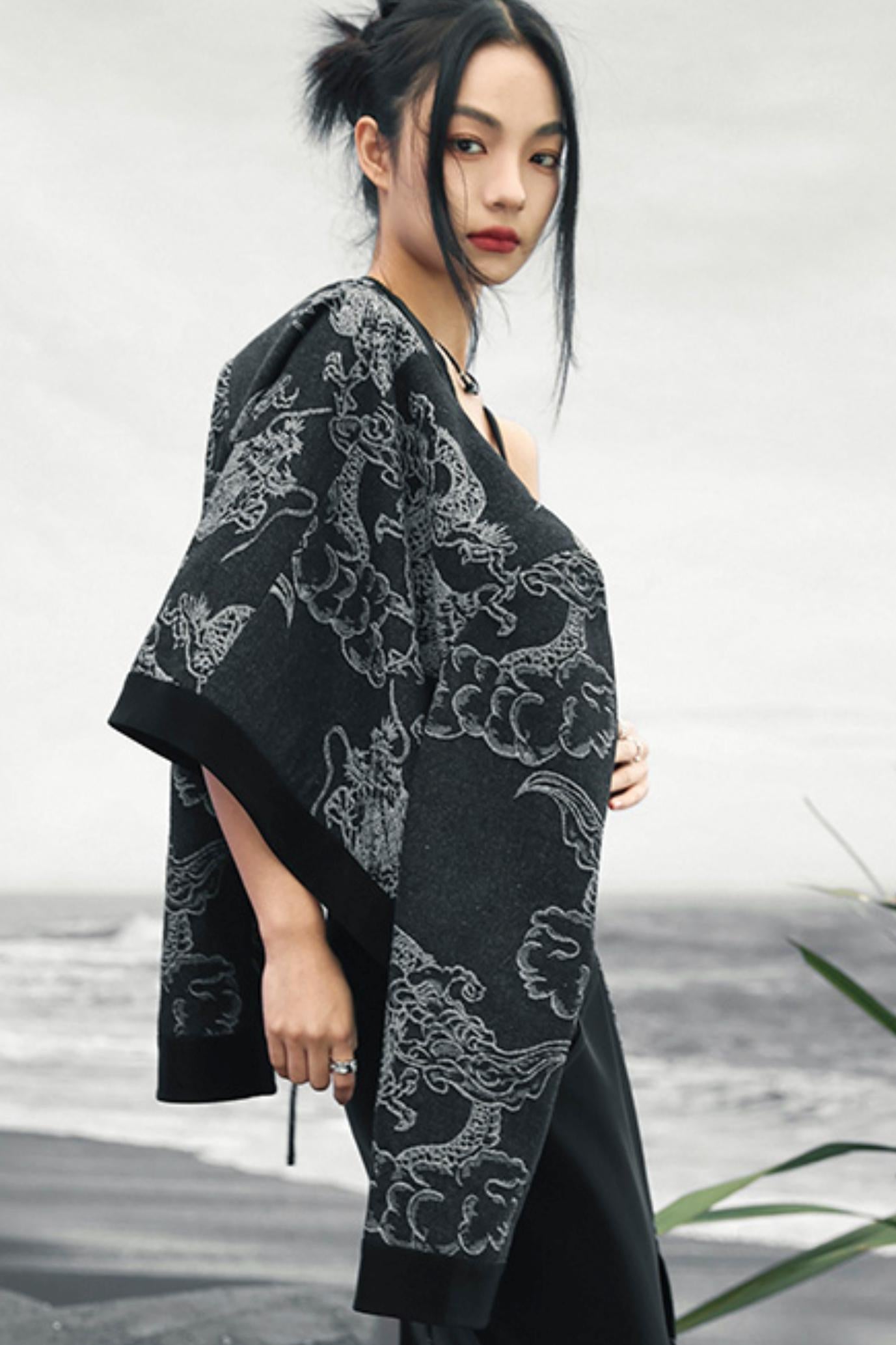 ドラゴンジャカードデニムジャケット