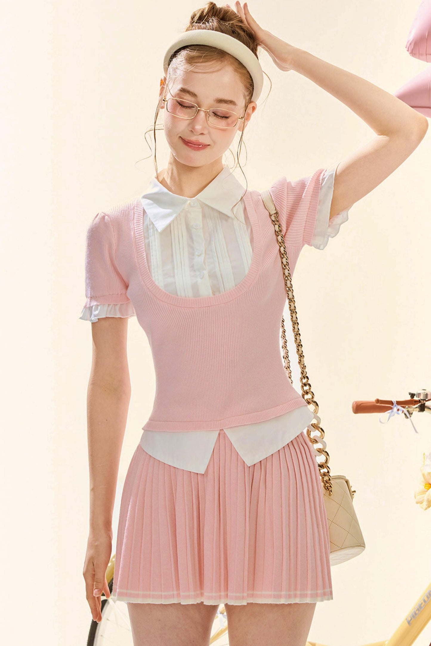 Pink Preppy Girl Set