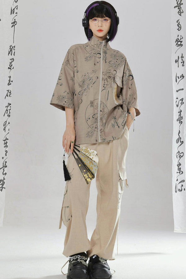 Chinese-Style Shirt + Street Cargo Pants