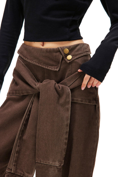 Retro Washed Cargo Pants