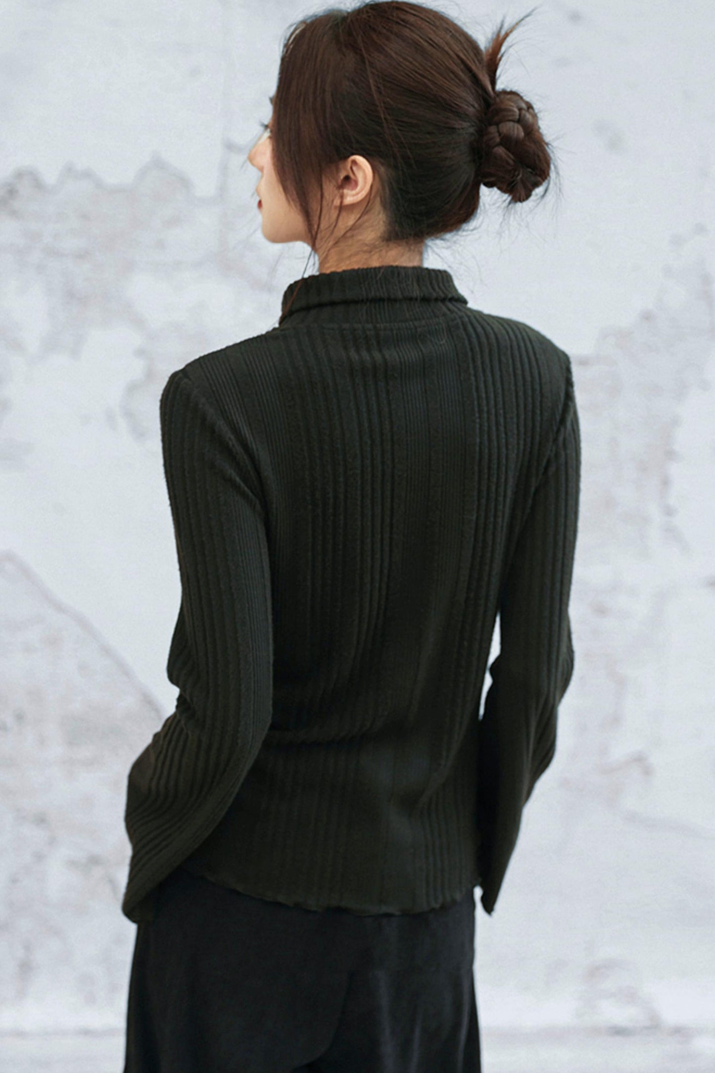 トゥーウェイカラーニットトップ