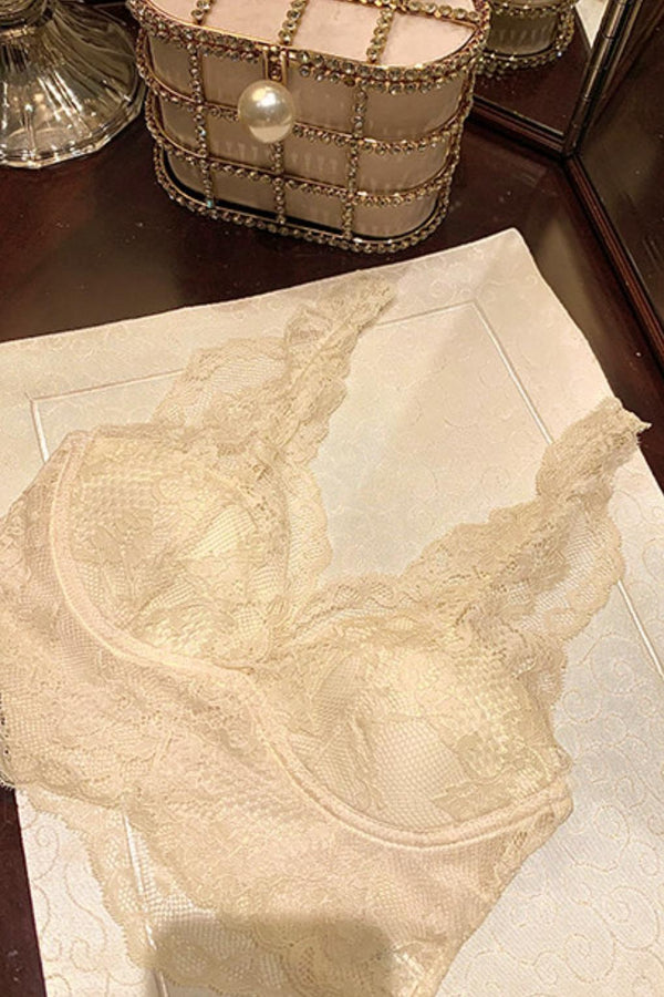 キュートフィットロングスリーブトップス＋レーストリムベースアンダーウェア