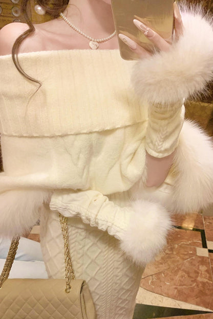 Heart pondering pearl necklace