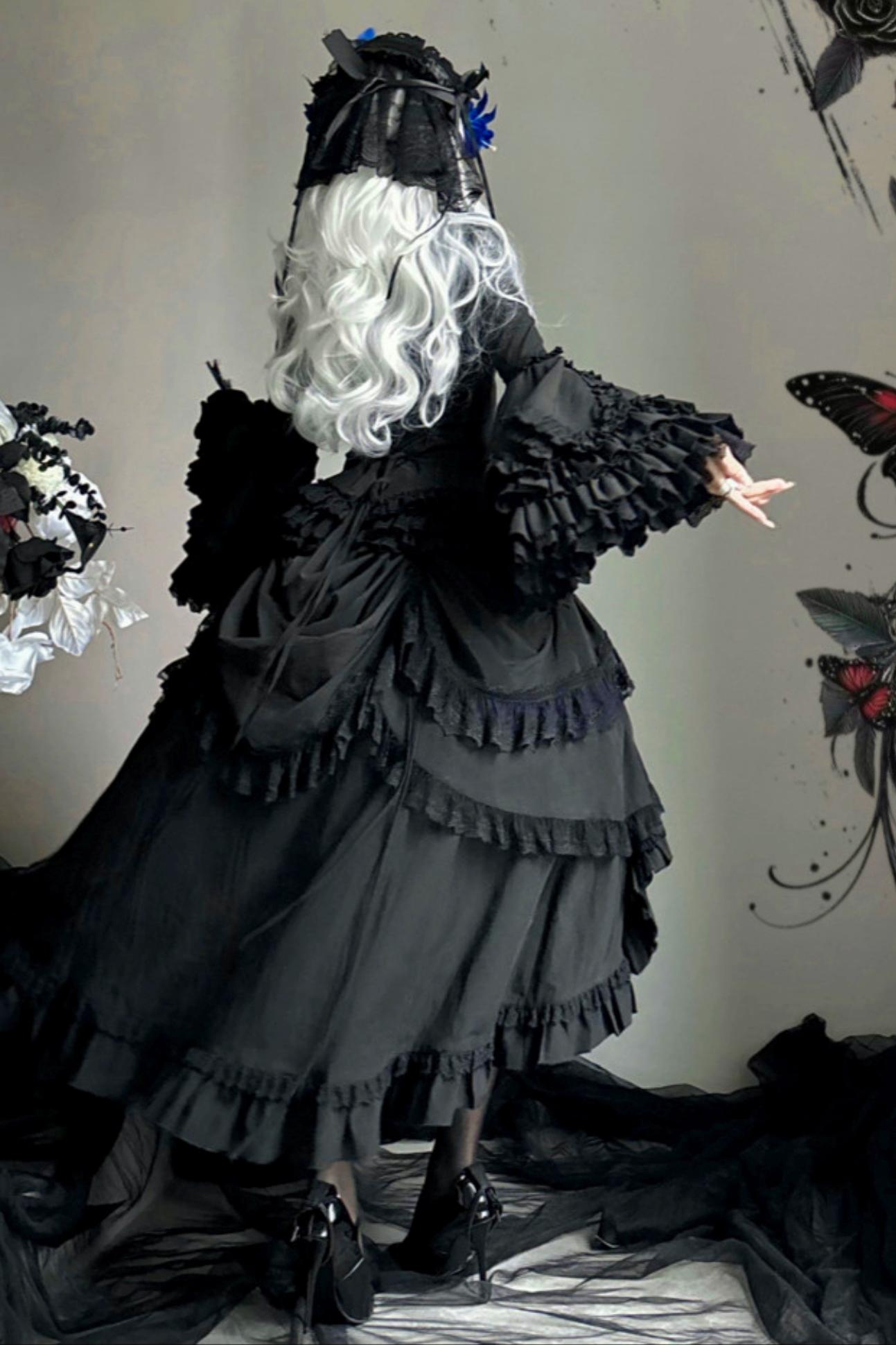 【予約商品】フェニックスゴシック姫袖ロリータセット