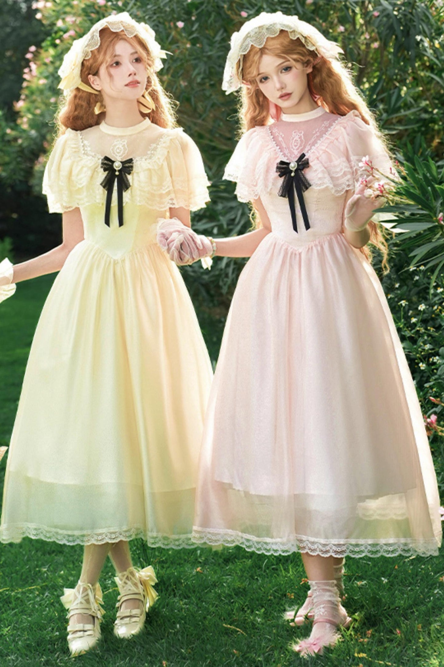 ツインエドワードカラーロリータドレス