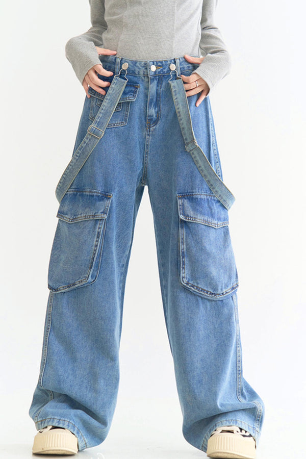 グラビティポケットワイドレッグジーンズ