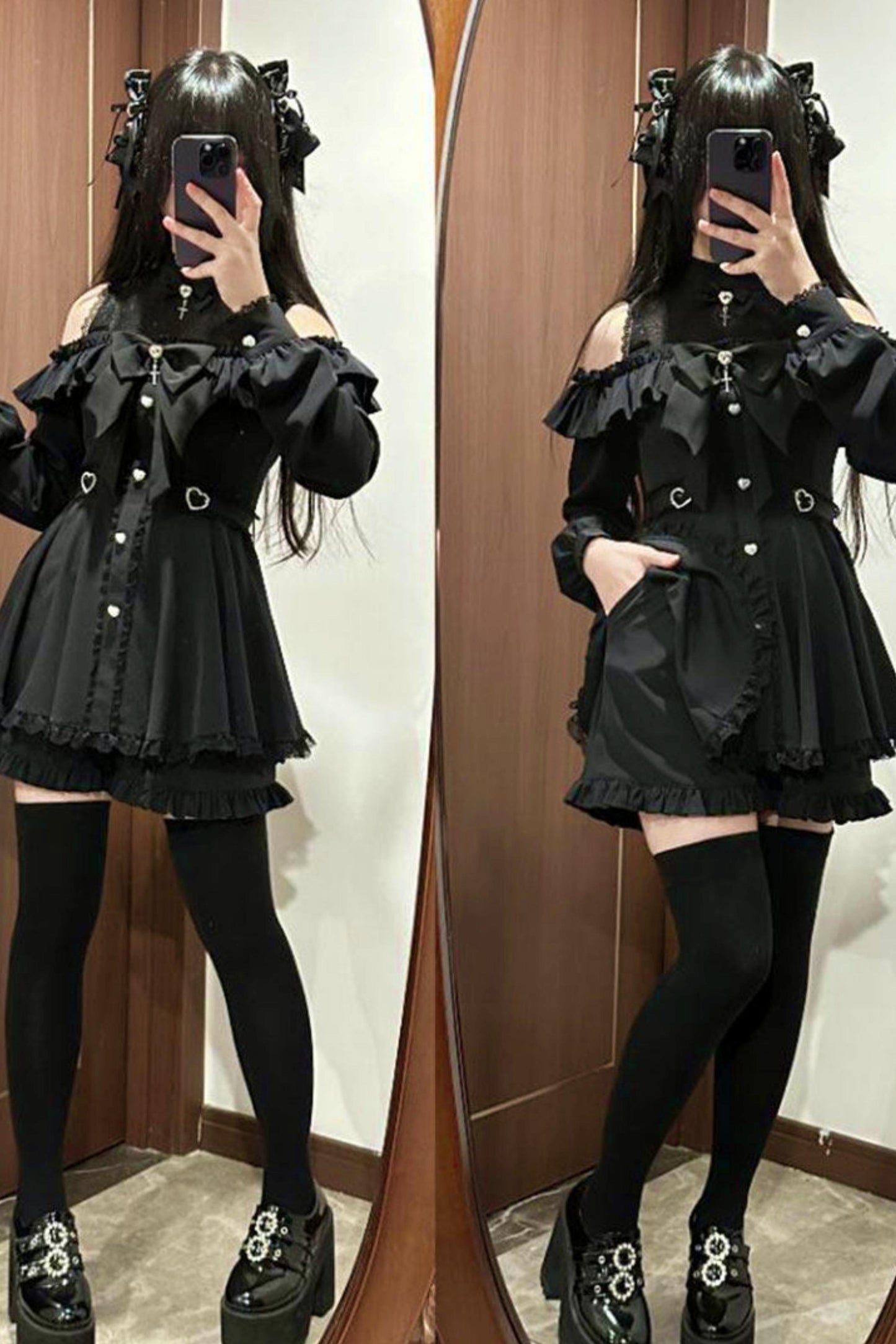 Mass-Produced Style Starlight Ruffle Dress