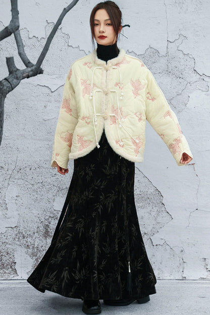 Coy Embroidered Cotton Jacket