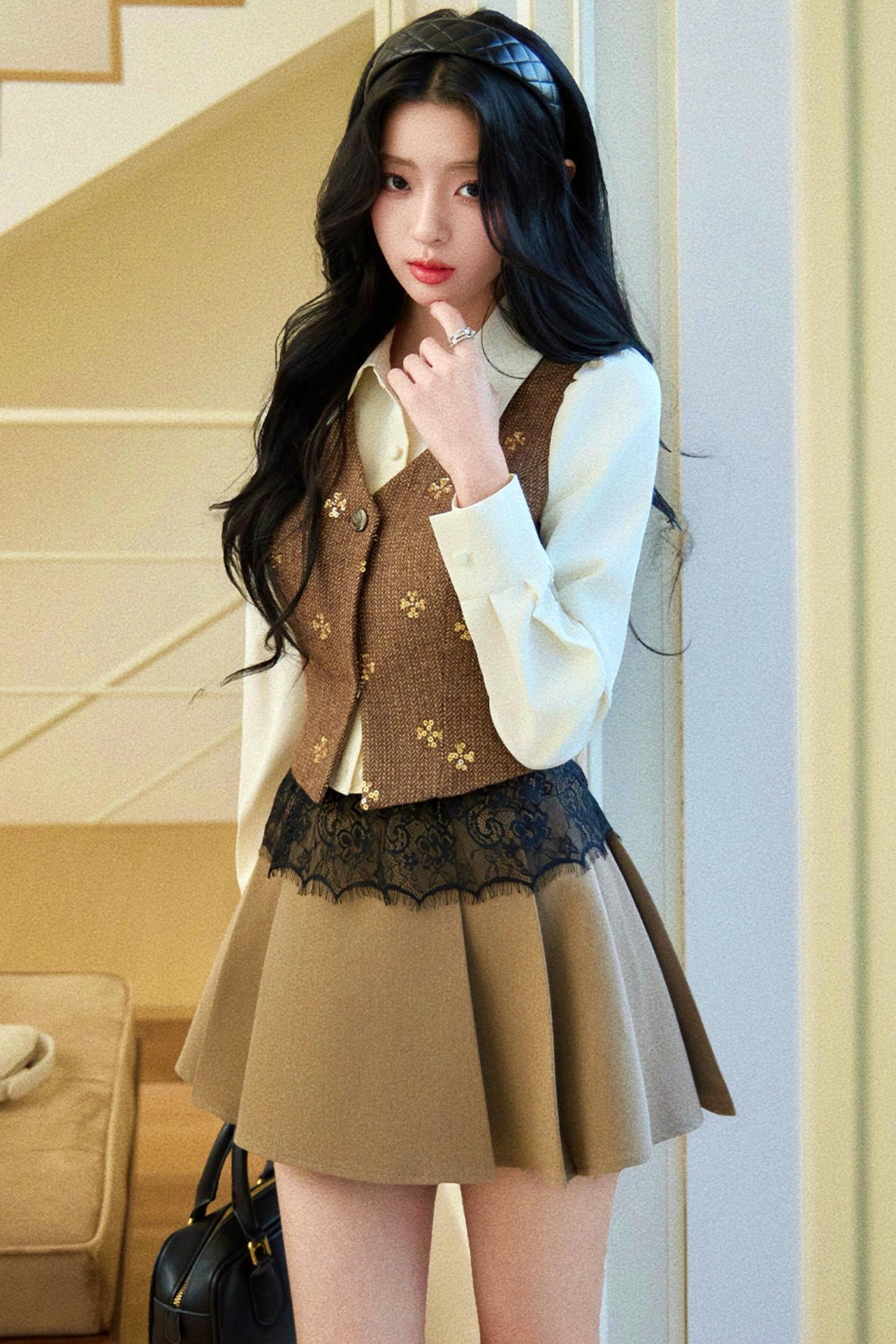 레트로 프렌치 탑스 + 스커트