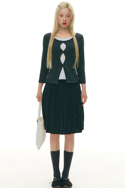 Cut-Out Design Slim Top
