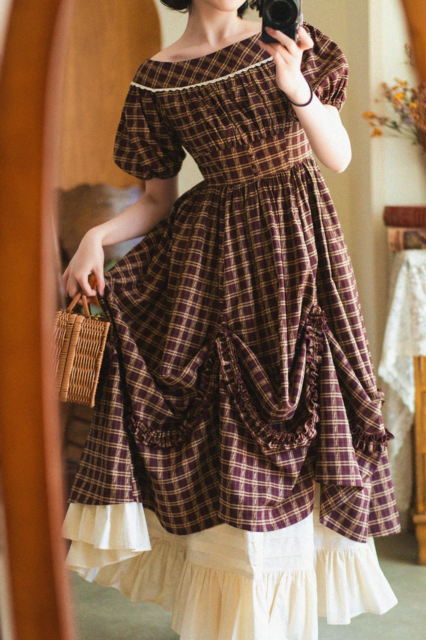 Length-Adjustable ♡ Cotton Ruffle Petticoat