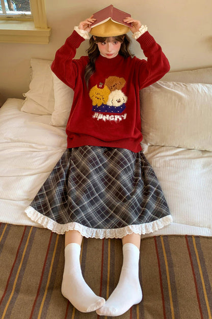 キュートパピーニットセーター