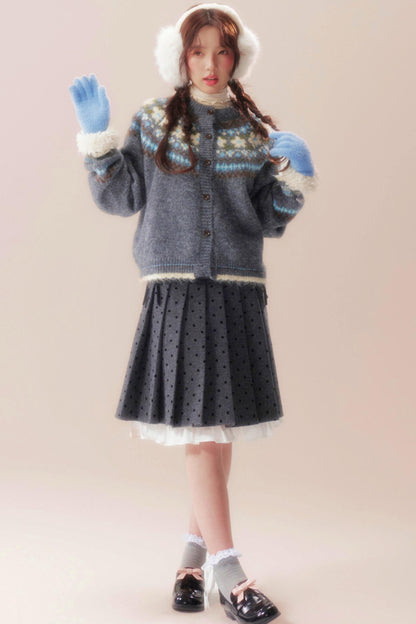 Island Bubble Fair Isle Cardigan