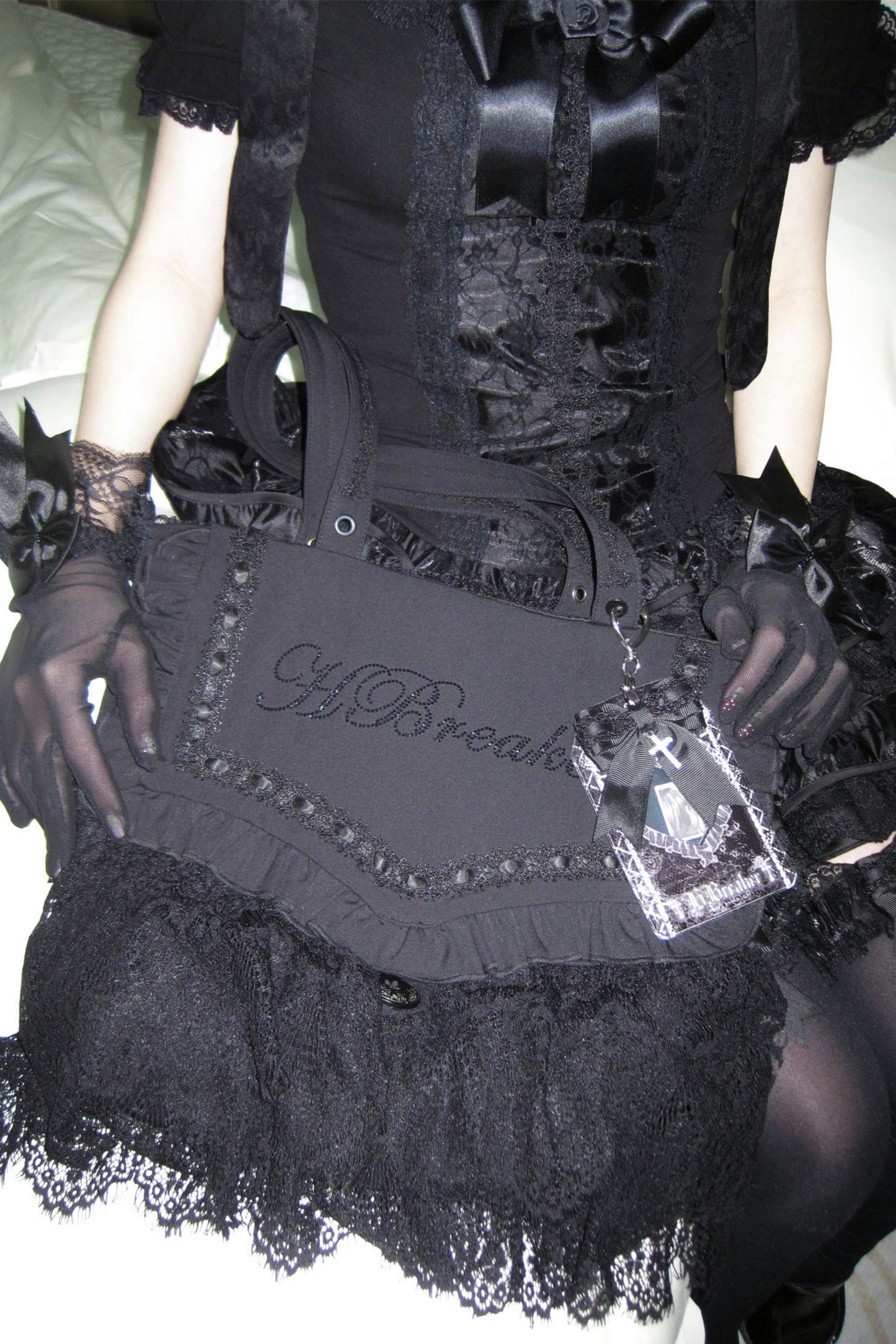 Lace Ruffle Ita Bag