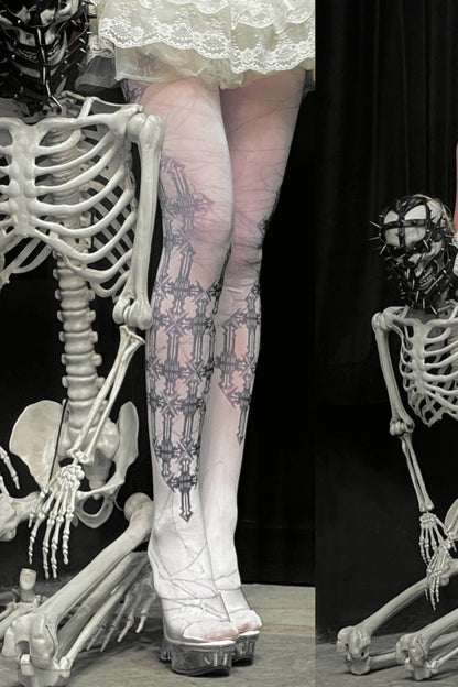 Dark Cross Gothic Tights
