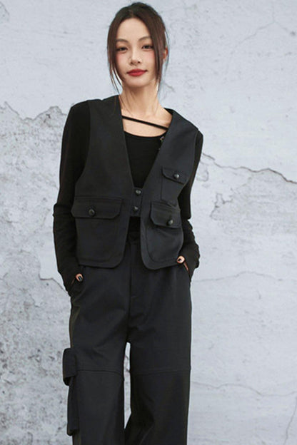 モードマルチポケットVネックベスト