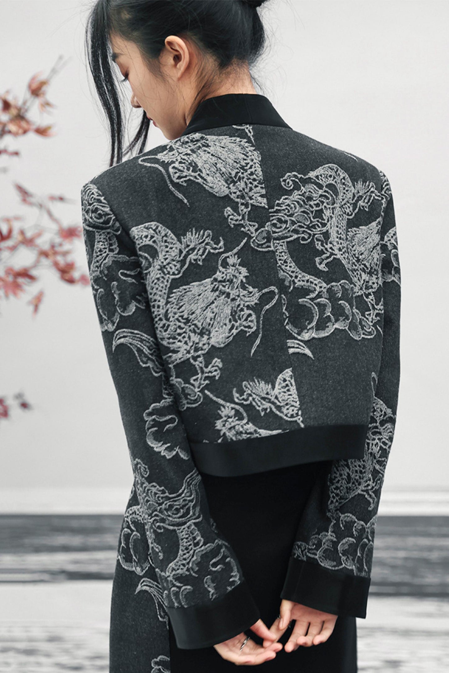 ドラゴンジャカードデニムジャケット