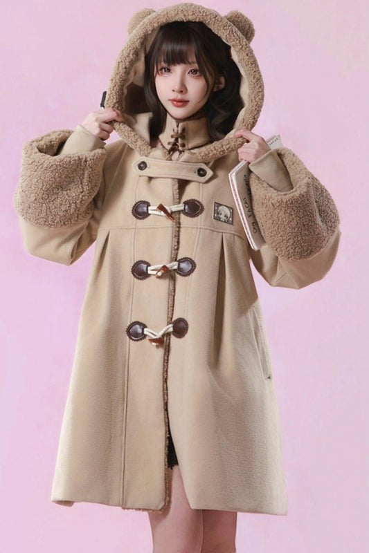 スイートベアフードダッフルコート