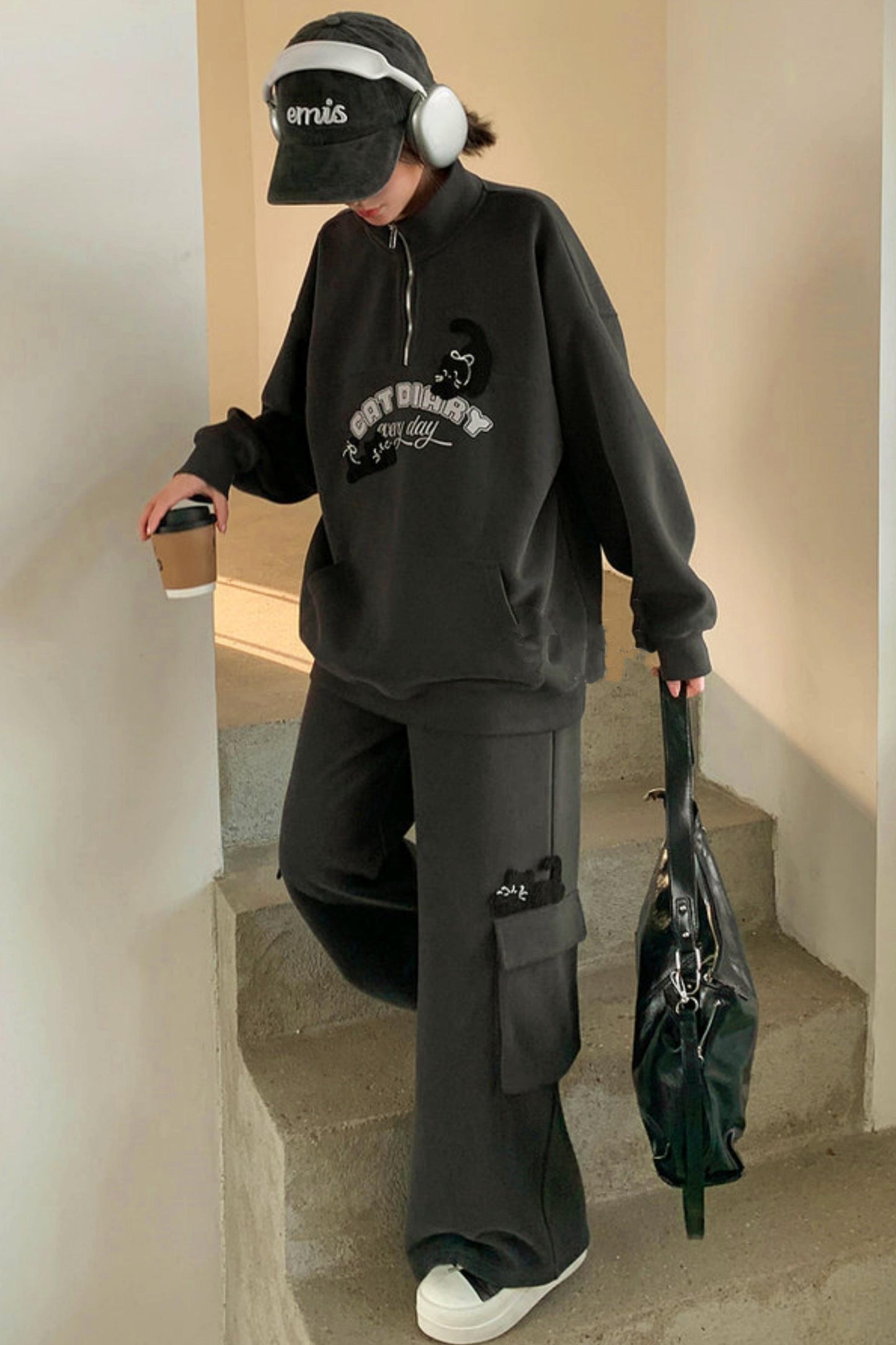 アメリカンキャットレタートップス+パンツ