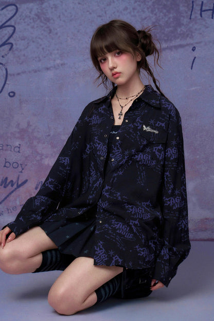 Jugendlicher Geist Bedruckte Bluse