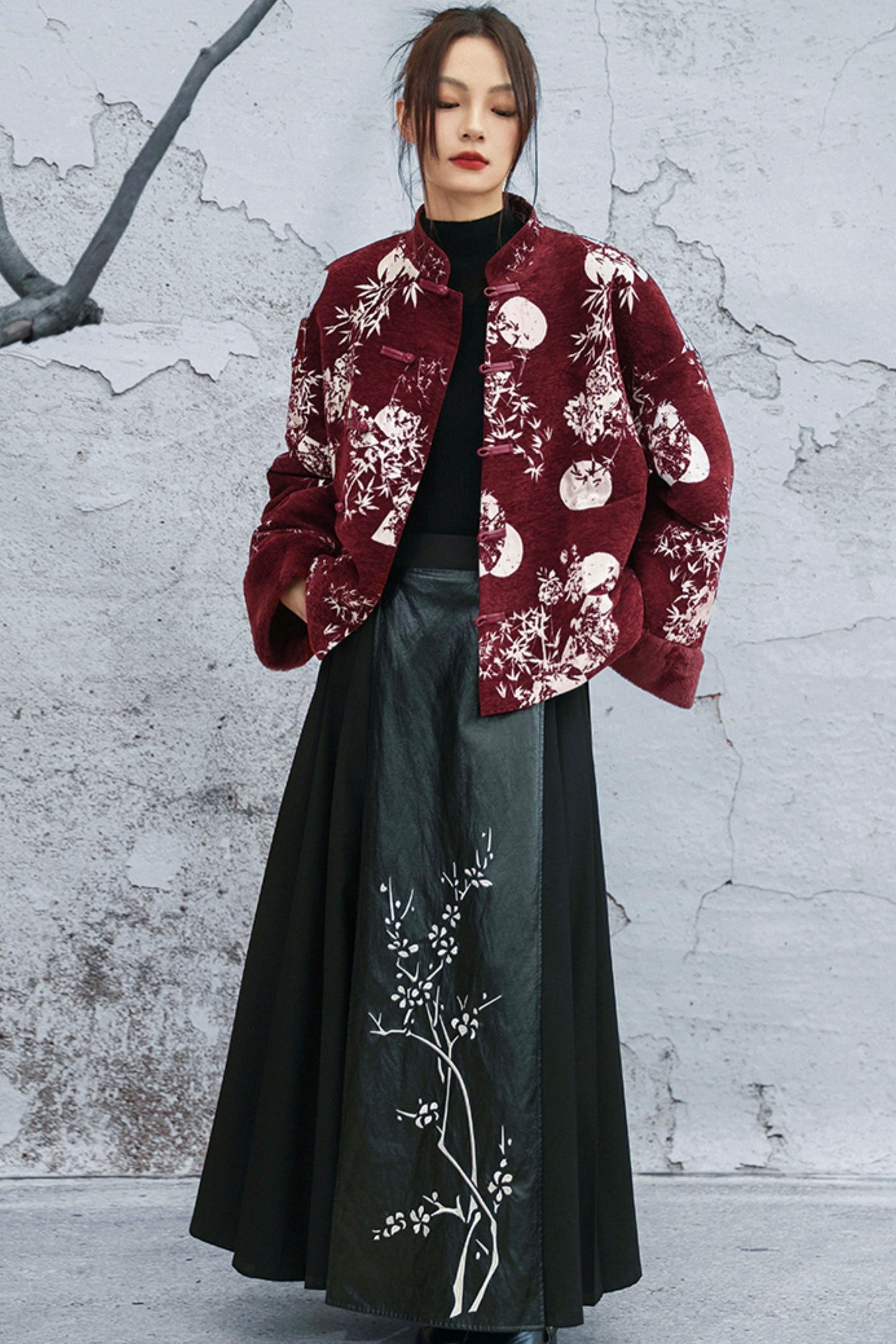 シニールバンブーリーフコート