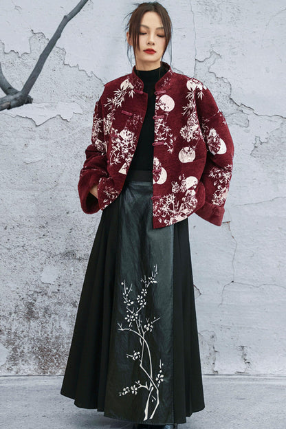 シニールバンブーリーフコート