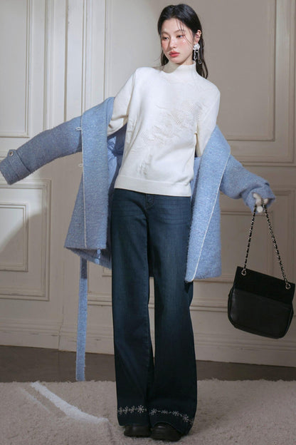 Milky White Turtleneck Top