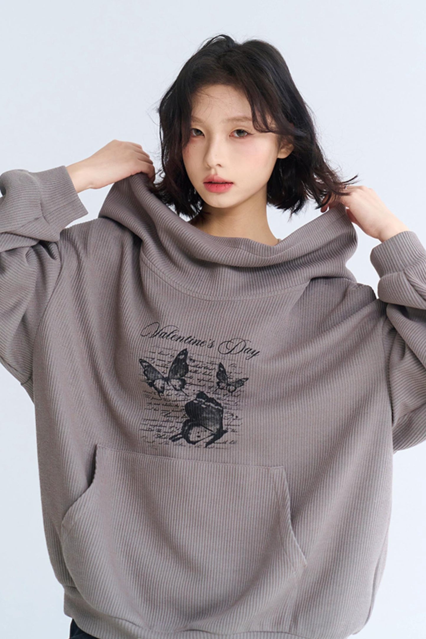 Asymmetrical Hoodie Sweatshirt