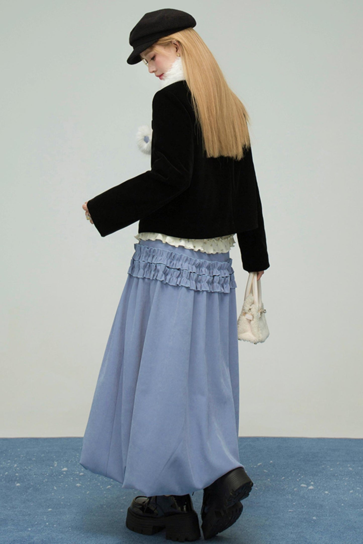 スウィートハートラッフルドバッドスカート