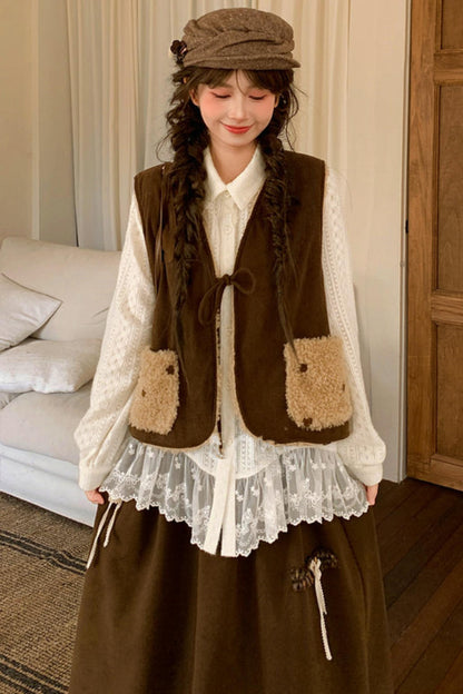 Mori Lace Patchwork Blouse