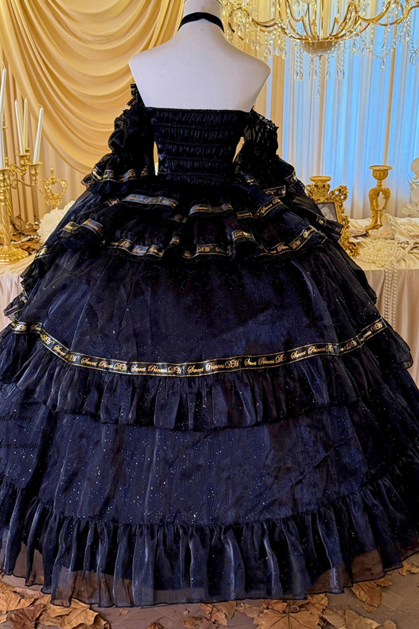 Elegant Gothic Lolita Dress + Accessories
