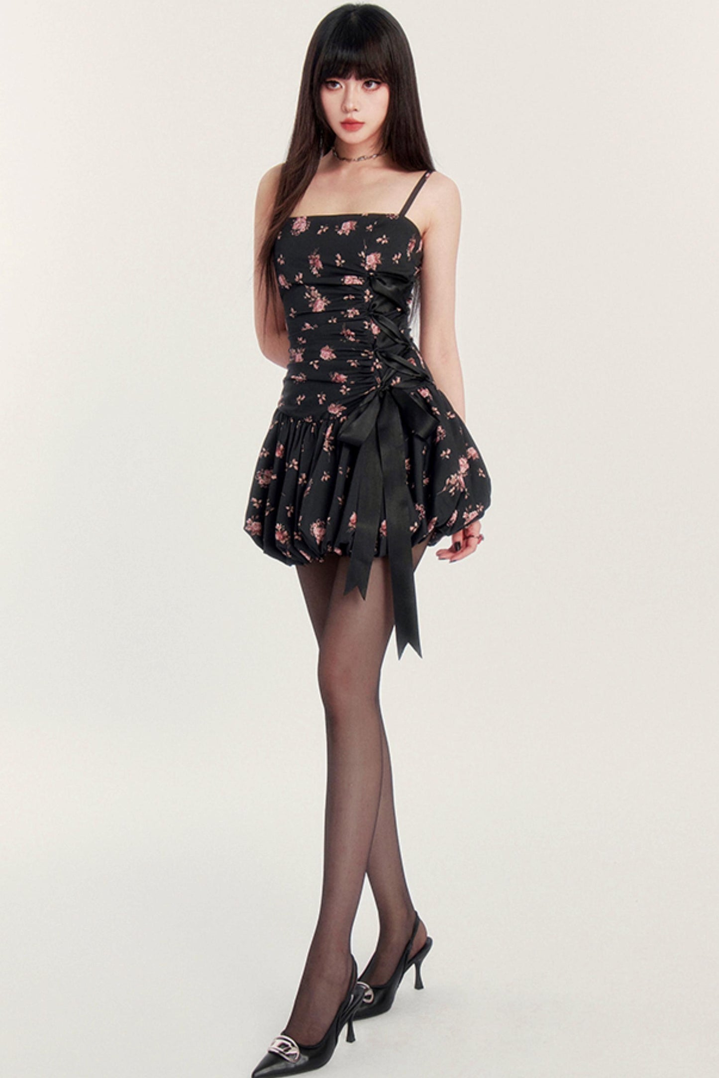 Holiday Flower Silhouette Dress