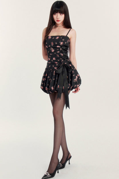 Holiday Flower Silhouette Dress