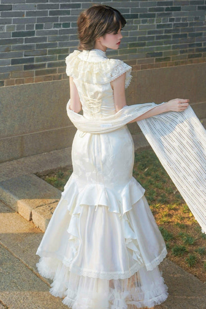 【予約商品】エレガントフィッシュテールロリータドレスセットアップ