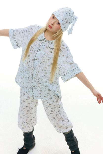 Custom Pony Printed Pajama Top + Pants